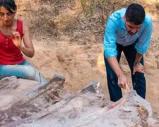 Pozůstatky pravděpodobně největšího evropského dinosaura. Foto: snímek obrazovky bbc