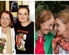 Iva Janžurová s Evou Holubovou. Foto: snímek obrazovky YouTube