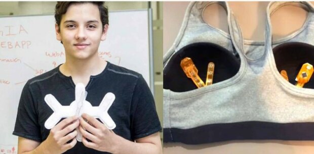 Osmnáctiletý chlapec vynalezl podprsenku, která pomáhá odhalit rakovinu včas