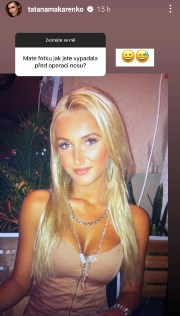 Taťána Makarenko. Foto: snímek obrazovky Instagram