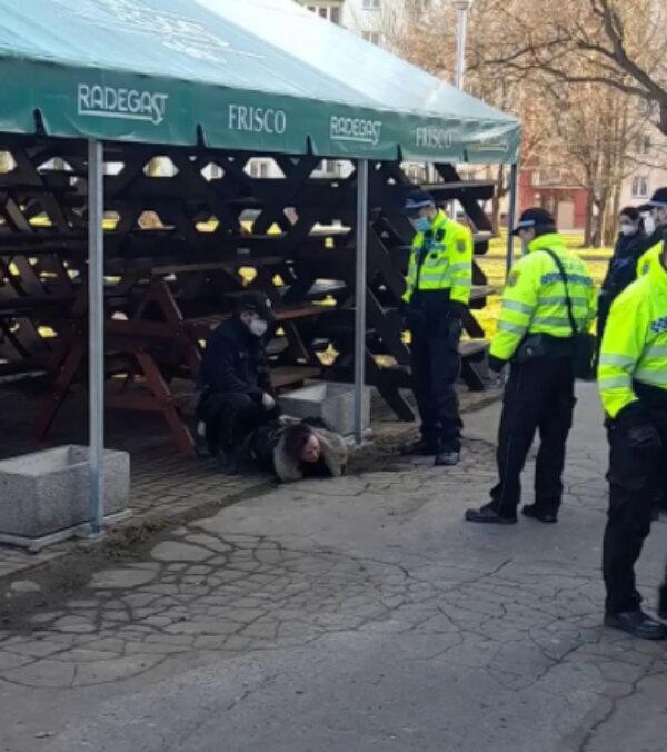 Policie zadržela otce. Foto: snímek obrazovky blesk.cz