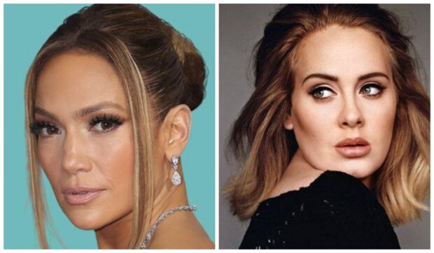 Jennifer Lopez a Adele. Foto: snímek obrazovky thumbor.forbes.com