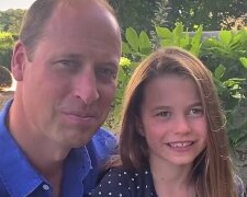 Princ William s dcerou Charlotte. Foto: snímek obrazovky Twitter