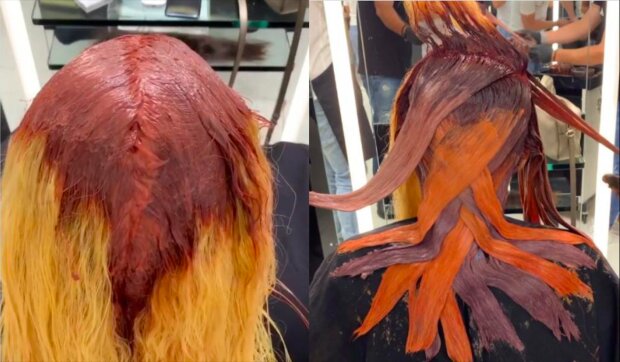 Kadeřník podivně barví vlasy svých klientů, ale výsledek je působivý v jeho kráse