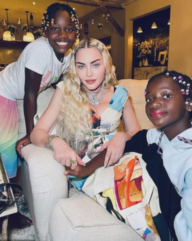 Madonna a děti. Foto: snímek obrazovky Instagram