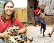 Dobrovolník vynalezl bezrozměrné boty pro africké děti