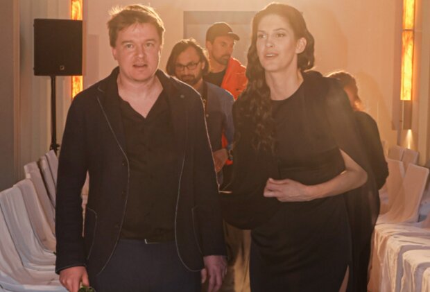 Petr Kolečko a Aneta Vignerová na módní přehlídce