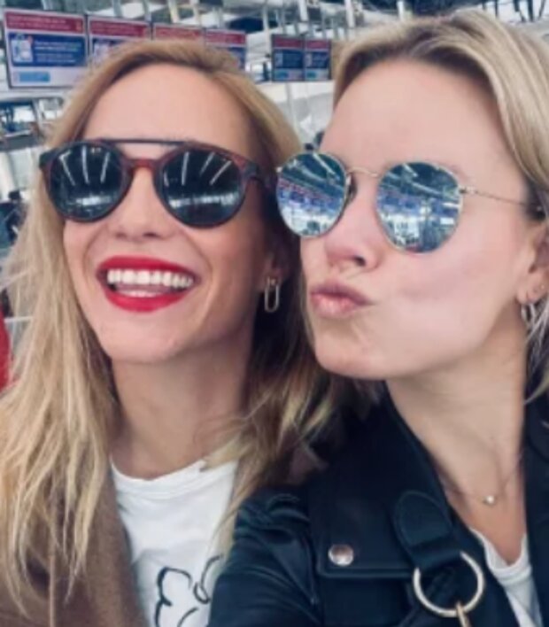 Patricie Pagáčová se setkala na letišti hned s několika kolegy. Foto: snímek obrazovky Instagram