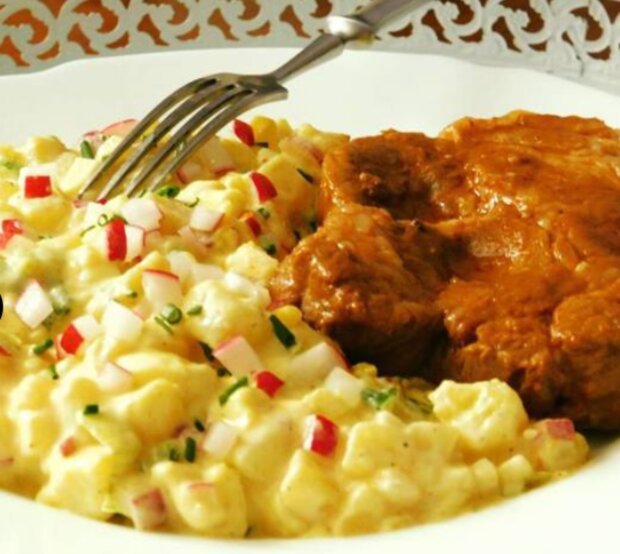 Bramborový salát. Foto: snímek obrazovky extra.cz