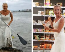 Britka nechtěla uložit své svatební šaty do skříně a bylo nalezeno řešení. Teď je nosí všude