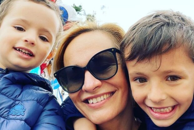 Monika Absolonová a její synové. Foto: snímek obrazovky Instagram