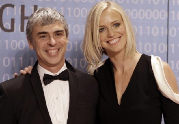 Lucinda Southworth a Larry Page. Foto: snímek obrazovky hyser.ua