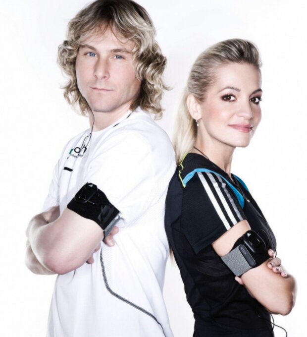 Dara Rolins a Pavel Nedvěd. Foto: snímek obrazovky super.cz