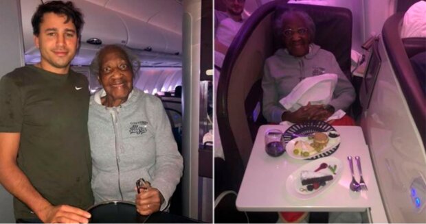 Cestující uvolnil své místo v první třídě osmaosmdesátileté ženě, aby jí splnil sen. "Je to skutečný džentlmen a úžasný chlap"