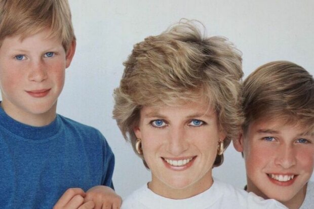 Princezna Diana a její syny. Foto: snímek obrazovky Instagram