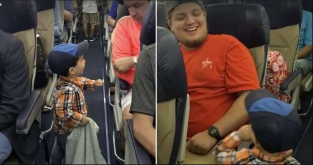 Video. Dvouleté dítě nastoupilo do letadla a stalo se hvězdou internetu. Měli bychom si z něj vzít příklad. Spolucestující se nemohli přestat smát