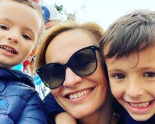 Monika Absolonová a její synové. Foto: snímek obrazovky Instagram