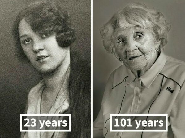 Tváře století: dlouholetí v mládí a teď, kterým je více než 100 let