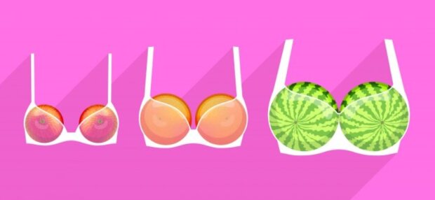 Bobule, broskve a melouny: co poví o ženě forma jejího poprsí