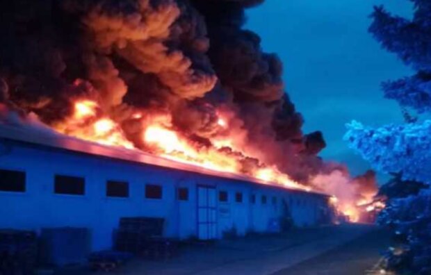 Požár v pražských Letňanech. Foto: snímek obrazovky extra.cz