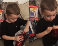 "Vždy pochybuji, zda jsem dobrá matka, ale toto video dokazuje, že své děti vychovávám správně." Reakce chlapce na vánoční dárek