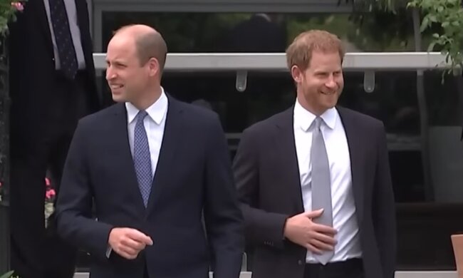 William a Harry, Foto: snímek obrazovky YouTube