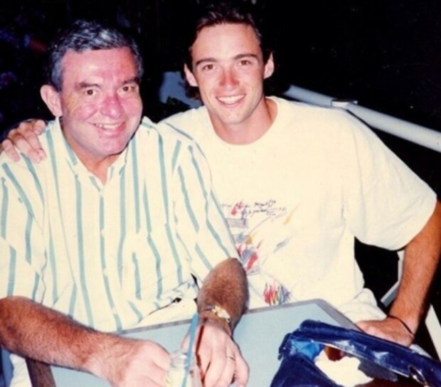 Hugh Jackman s otcem. Foto: snímek obrazovky 2aktera.ru