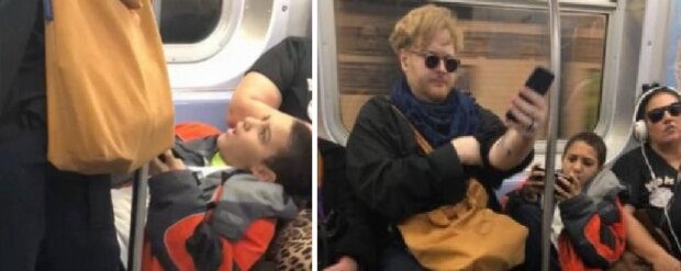 Chlapec v metru odmítl dát nohy ze sedačky, ale cestující zachoval klid