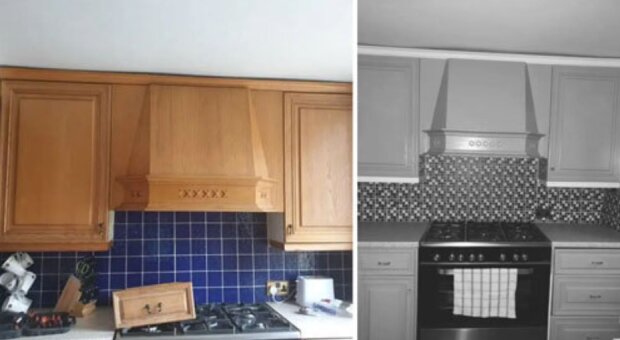 Hospodyňka provedla rekonstrukci v kuchyni, která vypadá jako černobílá