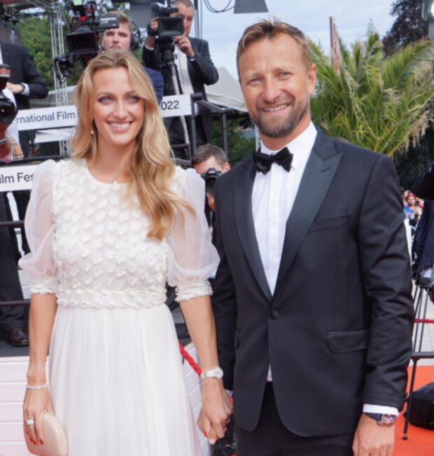 Petra Kvitová se svým trenérem Jiřím Vaňkem. Foto: snímek obrazovky extra.cz