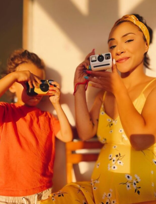 Eva Burešová se synem. Foto: snímek obrazovky zInstagram