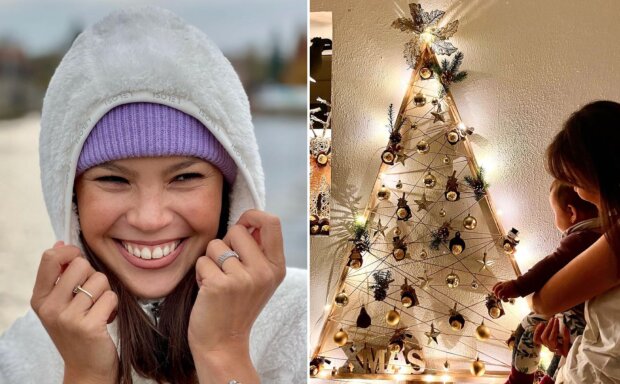 “Náš trochu jiný vánoční stromeček”: Nádherné rodinné fotky Moniky Leové. První Vánoce s vysněnou dcerou