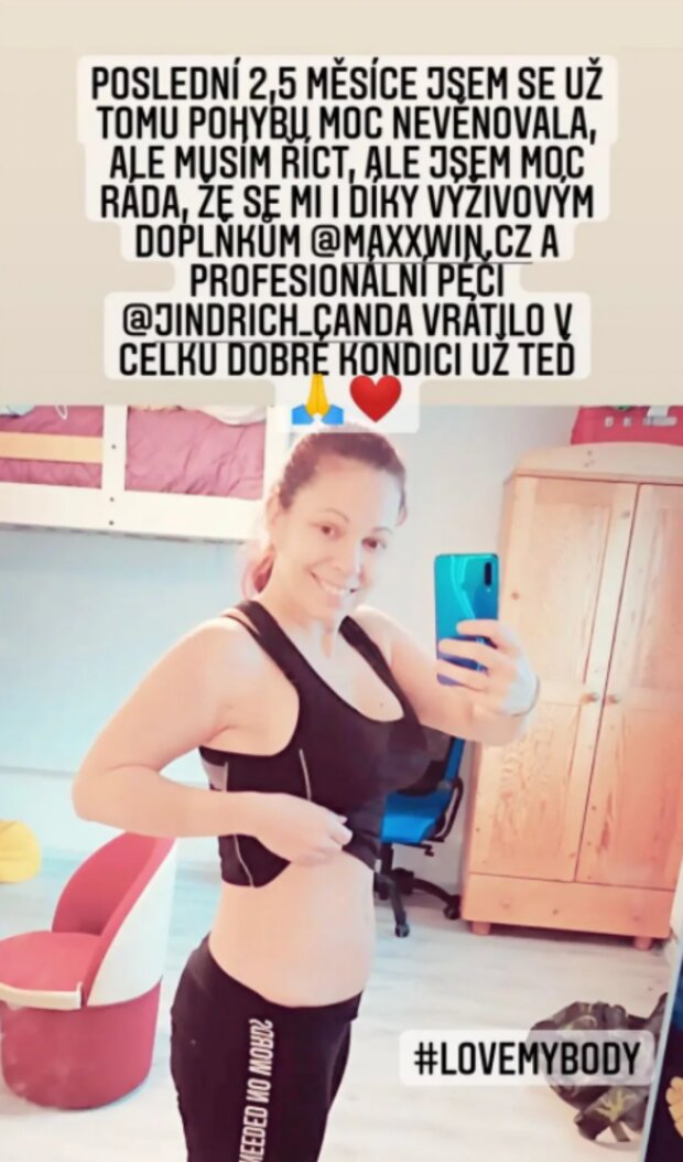 Míša Nosková. Foto: snímek obrazovky Instagram