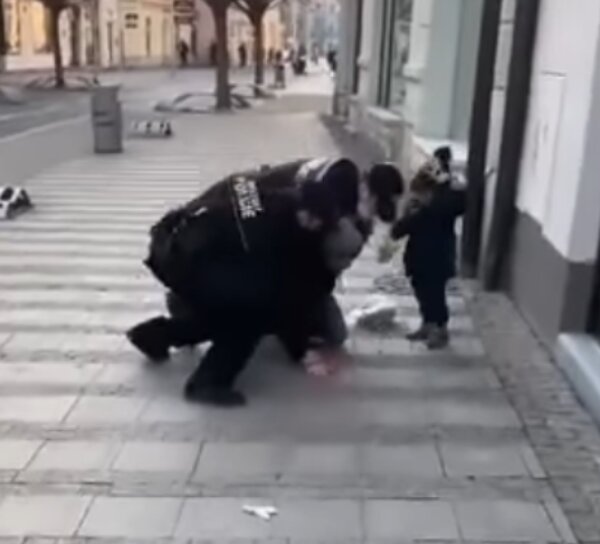 Policie zadržela otce. Foto: snímek obrazovky blesk.cz