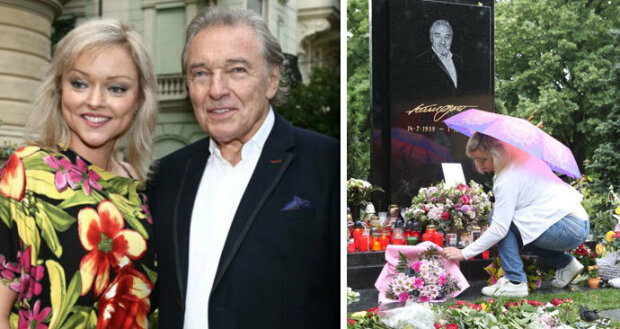 Dominika Gottová byla navštívit hrob svého otce Karla Gotta :” "Mluvila jsem s ním ve své mysli”