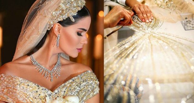 “Poté, co řekla “ano”, ihned začala hledat dokonalé šaty.” Nevěsta v Libanonu sama navrhla své šaty. Jejich tvorba trvala celý rok.