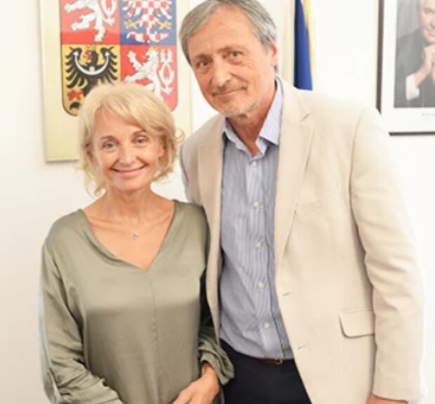 Veronika Žilková a Martin Stropnický. Foto: snímek obrazovky blesk.cz