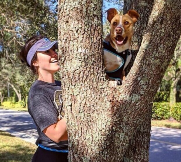 Holka a pes. Foto: snímek obrazovky Instagram