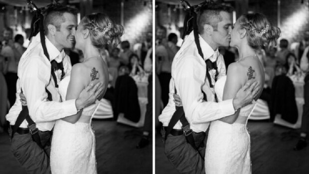 Chlap na invalidním vozíku opravdu chtěl dopřát své nevěstě první tanec