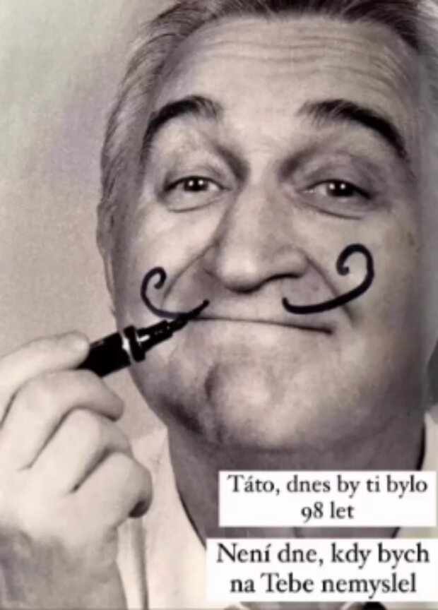 Michal Nesvadba s tátou. Foto: snímek obrazovky Instagram