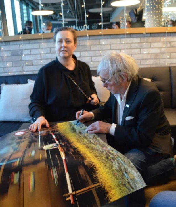 Pavlína Saudková a Jan Saudek. Foto: snímek obrazovky ahaonline.cz