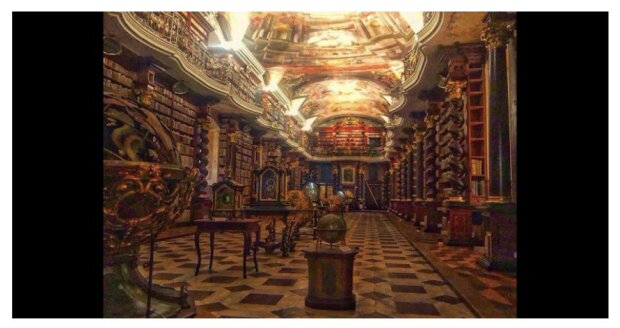 Nejkrásnější knihovna na světě se nachází v srdci Prahy v Klementinu