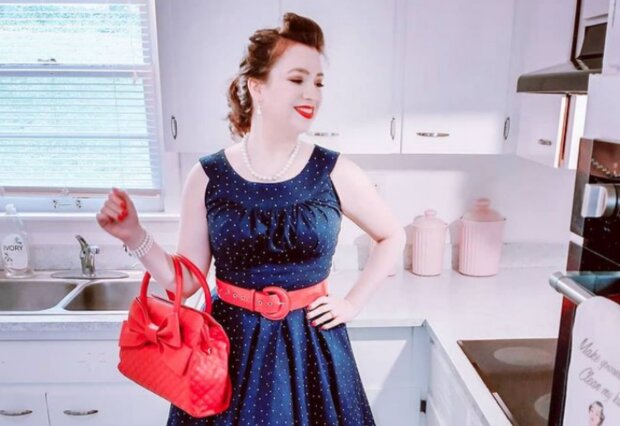Hospodyňka ve stylu vintage. Foto: snímek obrazovky Instagram