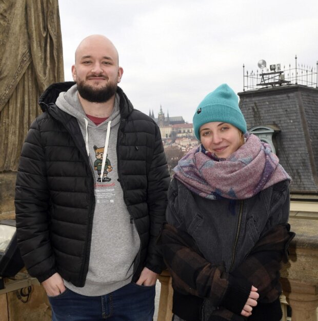 Jan Pokorný s Aničkou Slováčkovou. Foto: snímek obrazovky super.cz