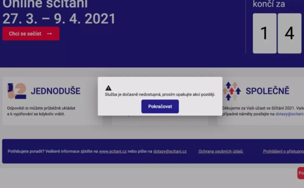 Online formulář. Foto: snímek obrazovky seznamzpravy.cz