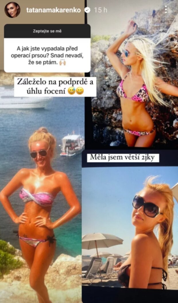 Taťána Makarenko. Foto: snímek obrazovky Instagram