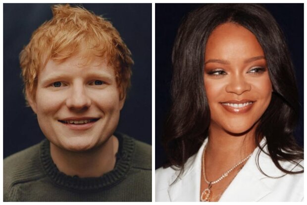 Ed Sheeran a Rihanna. Foto: snímek obrazovky Instagram