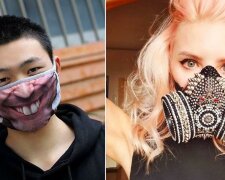 “Vyceněné zuby, kamínky, vetřelec”: dvacet neobyčejných roušek