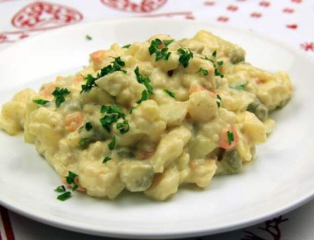 Bramborový salát. Foto: snímek obrazovky extra.cz