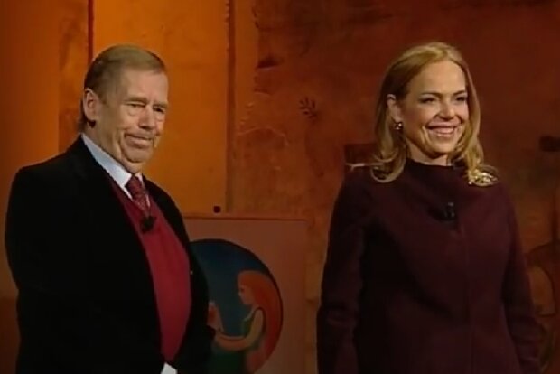 Václav Havel a Dagmar. Foto: snímek obrazovky YouTube